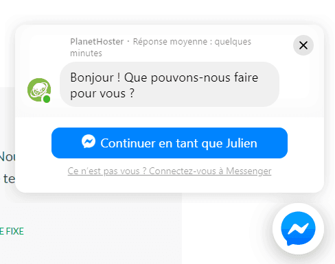 PlanetHoster - Messenger