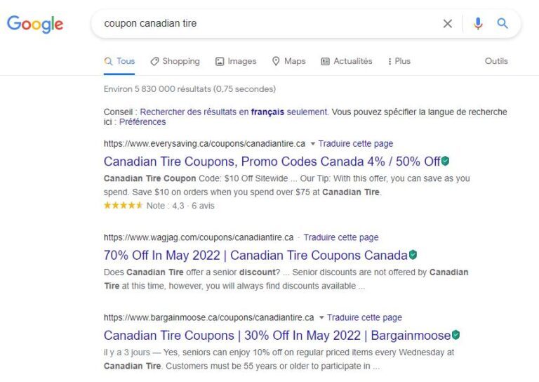 exemple recherche coupon google