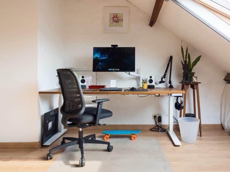 chaise de bureau en tissu