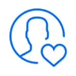 icône utilisateur coeur